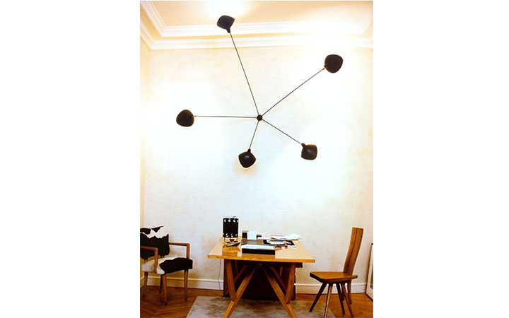 5 Arm Spider Wall Lamp by Serge Mouille Wall Lamps